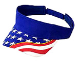 Visor with Stars and Stripes